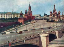 Москворецкий мост. Вид на Кремль и Красную площадь. *jpg, 900×653, 168 Kb