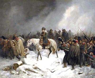 Адольф Нортерн. Отступление Наполеона из Москвы. 1851 год. *jpg, 852×700, 86 Kb