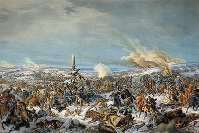 Гесс, Петер фон. Отступление французов через реку Березину 17 ноября 1812 года. 1844 г. *jpg, 900×600, 143 Kb
