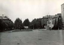 1980-е годы. Вид на ул. Парковую с пл. Ленина. *jpg, 900×638, 193 Kb
