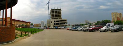 г. Щёлково. Вид на строительство гостиницы (фото со стороны рынка). *.jpg, 1000×381, 168 Kb