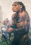 BURIAN. HOMO SAPIENS NEANDERTHALENSIS ("Большой портрет неандертальца"). *jpg, 554×800, 143 Kb